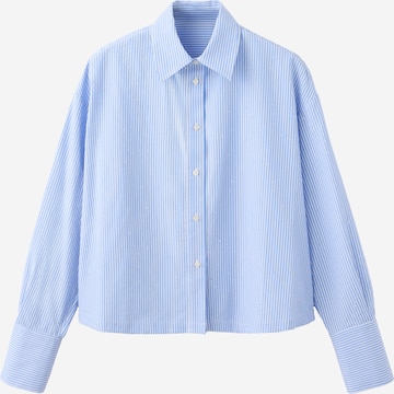 MANGO Bluse 'SHINNY' in Blau: Vorderseite