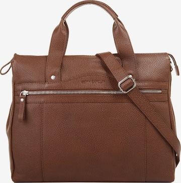 Cabas Betty Barclay en marron : devant