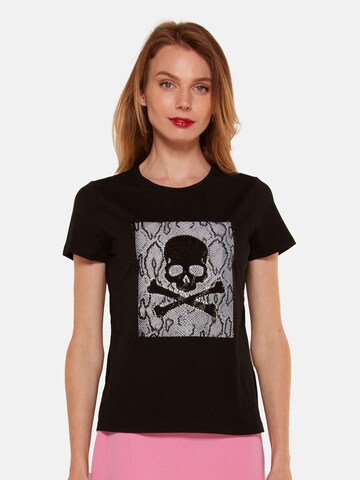 TOOche Shirt 'Totenkopf' in Black: front