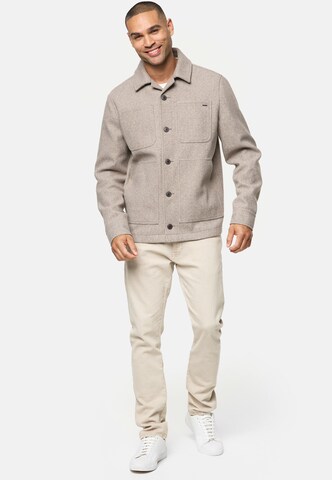 INDICODE JEANS Between-Season Jacket 'Macking' in Beige