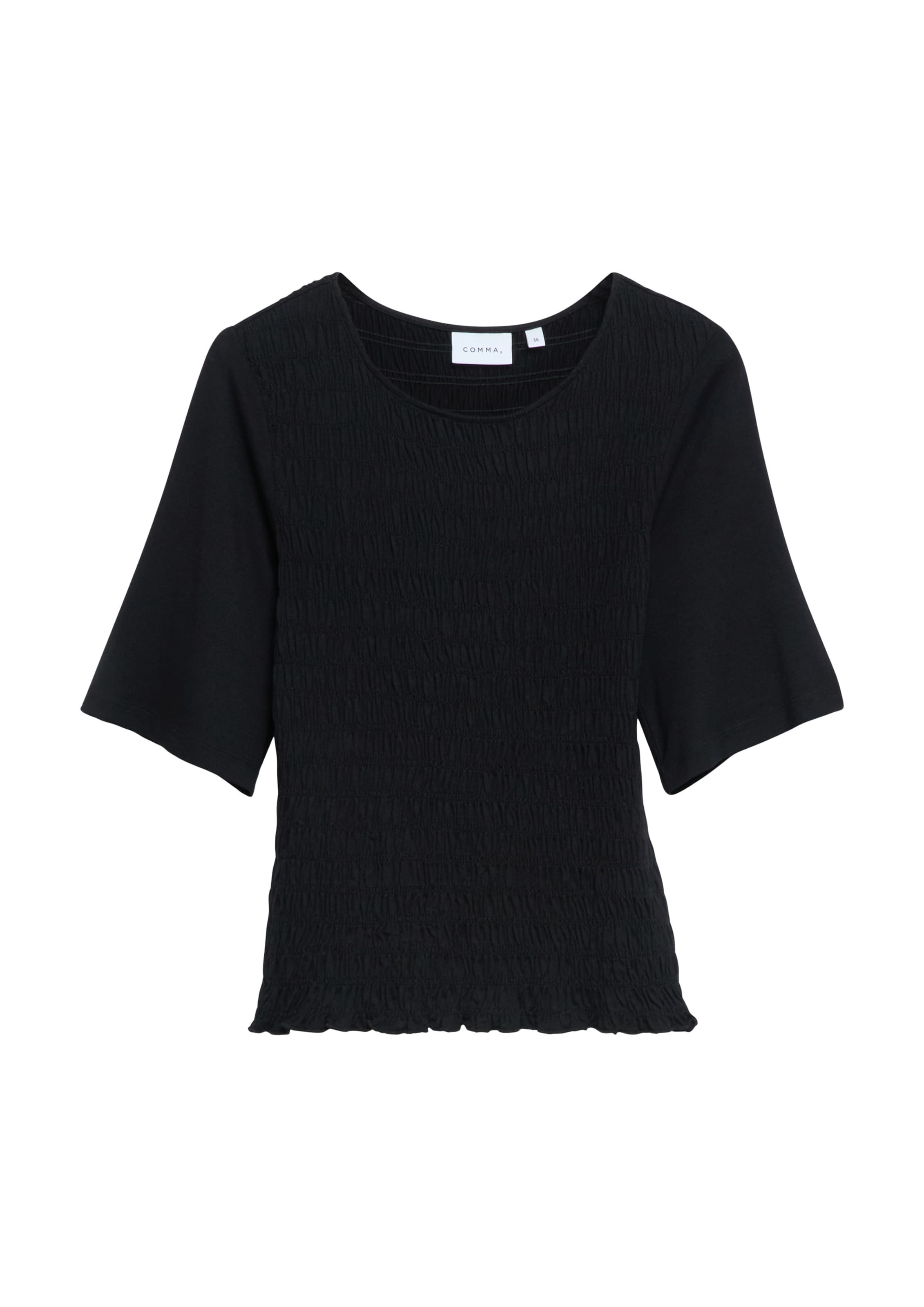 COMMA T-Shirt in Schwarz: Vorderseite