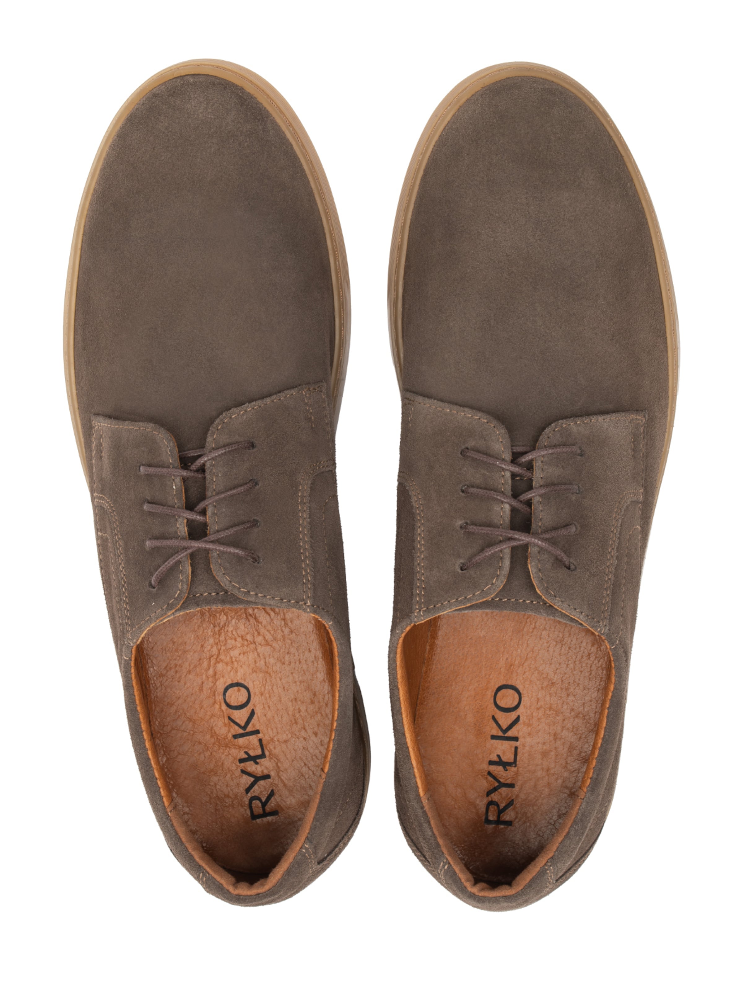 RYŁKO - Sapato com atacadores em castanho