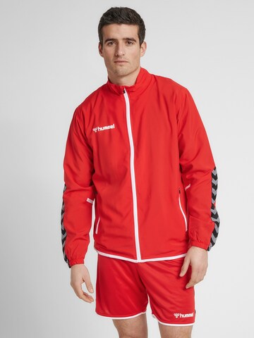 Hummel Sportjas in Rood: voorkant