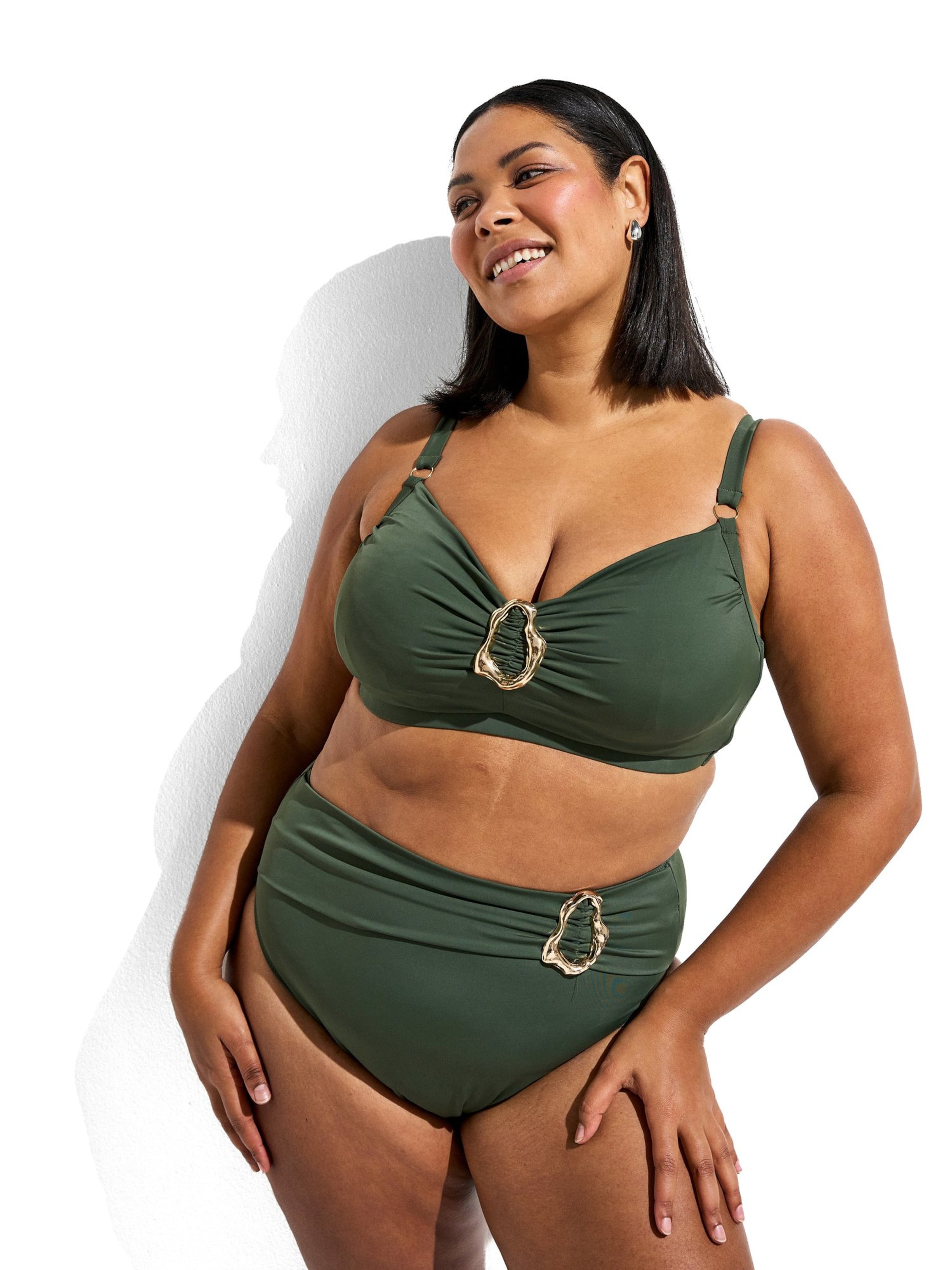 zaļš Swim by Zizzi Bikini apakšdaļa 'Bliss'