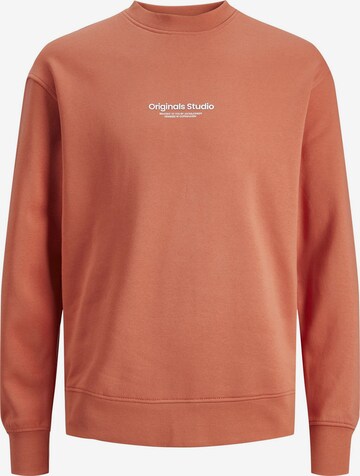 JACK & JONES Sweatshirt 'JORVesterbro' in Oranje: voorkant