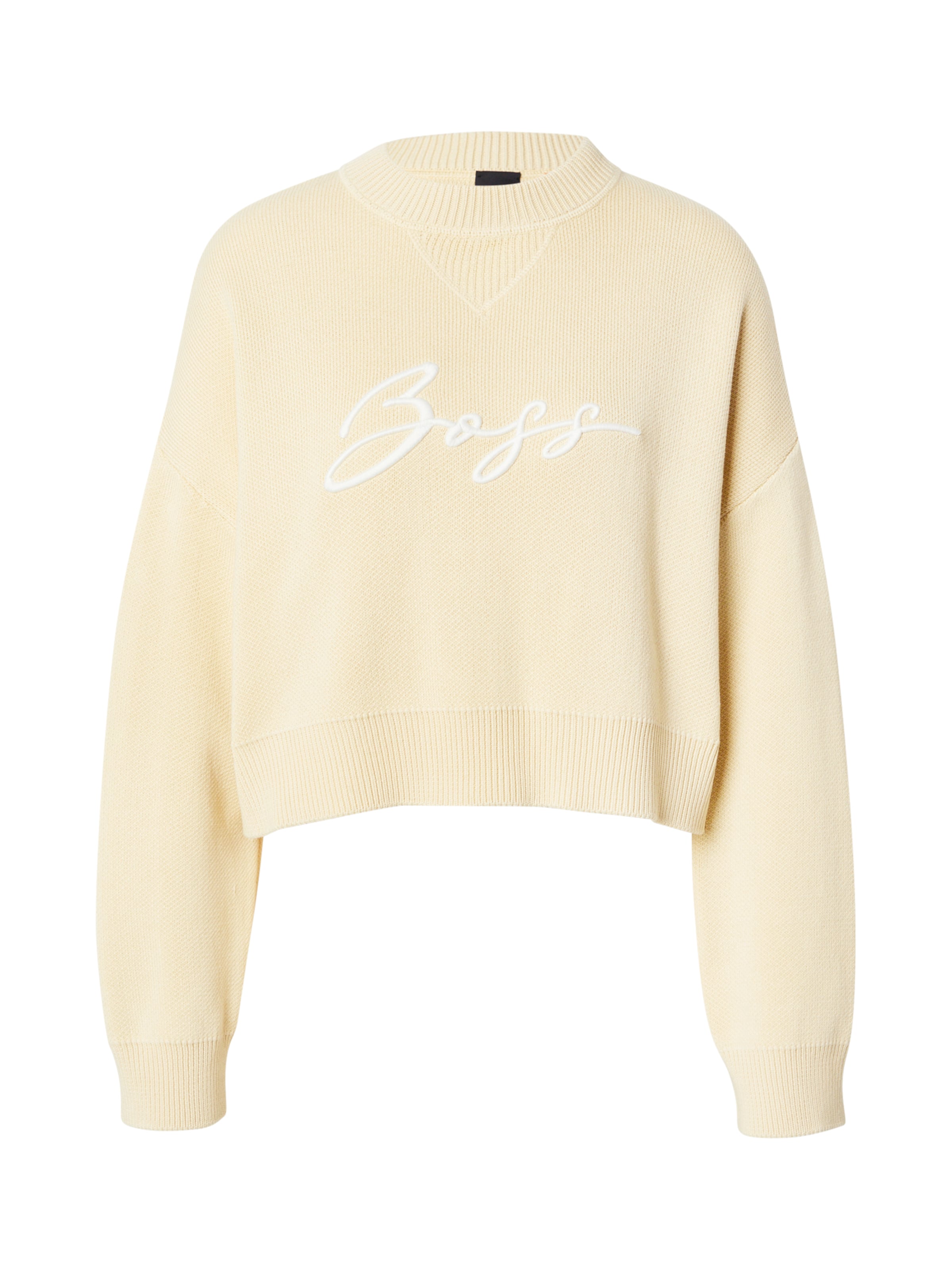 BOSS - Pullover 'C_Finevra' em amarelo: frente