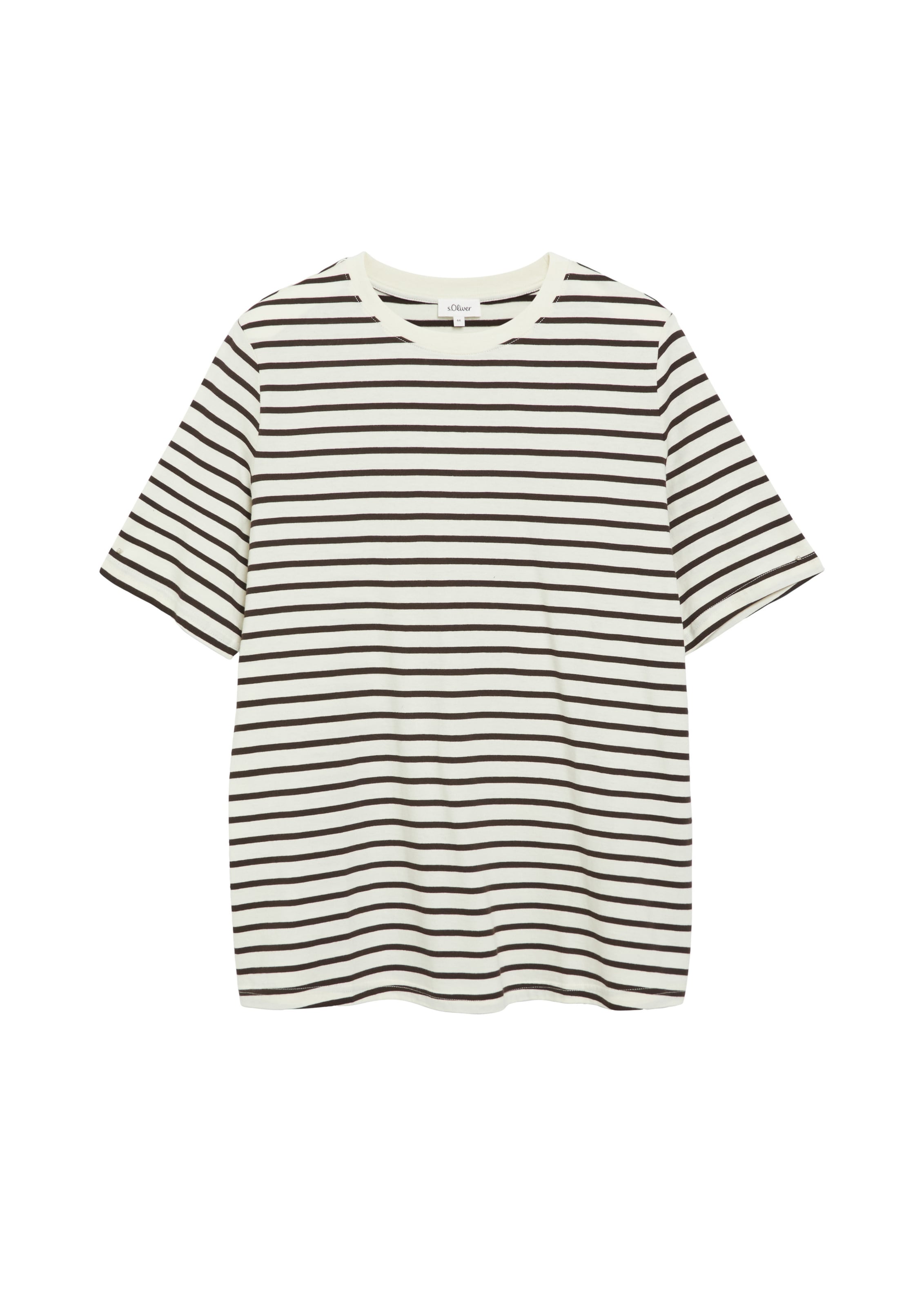 T-shirt s.Oliver CURVE en marron : devant