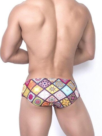 BIMONI Athletic Swim Trunks 'Badeslip Orient' in Mixed colors