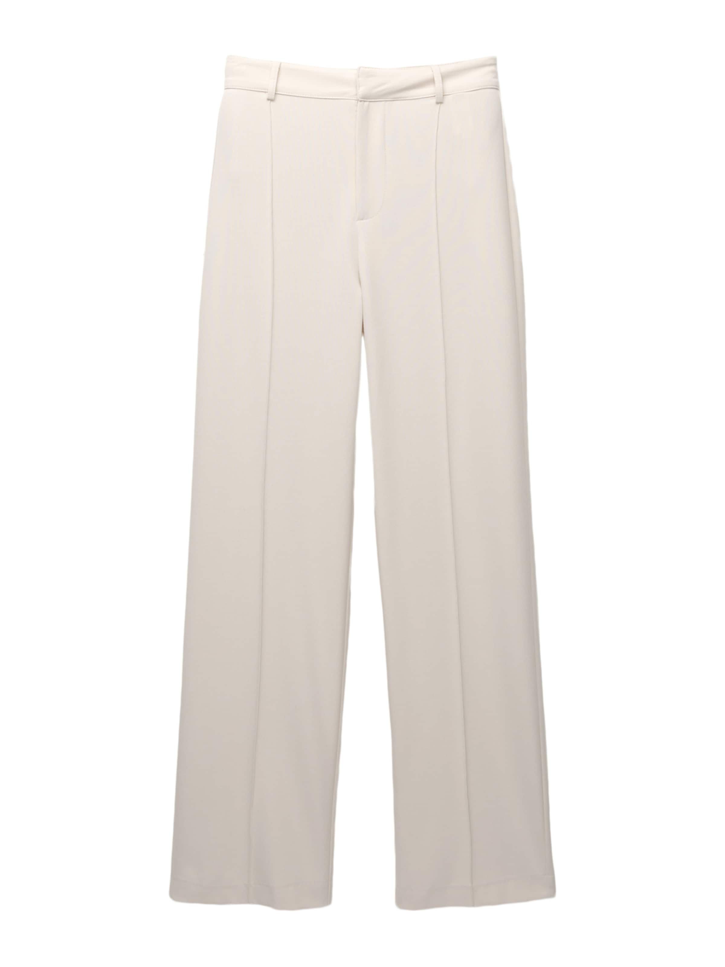 Pull&Bear Široký strih Nohavice - Béžová: predná strana