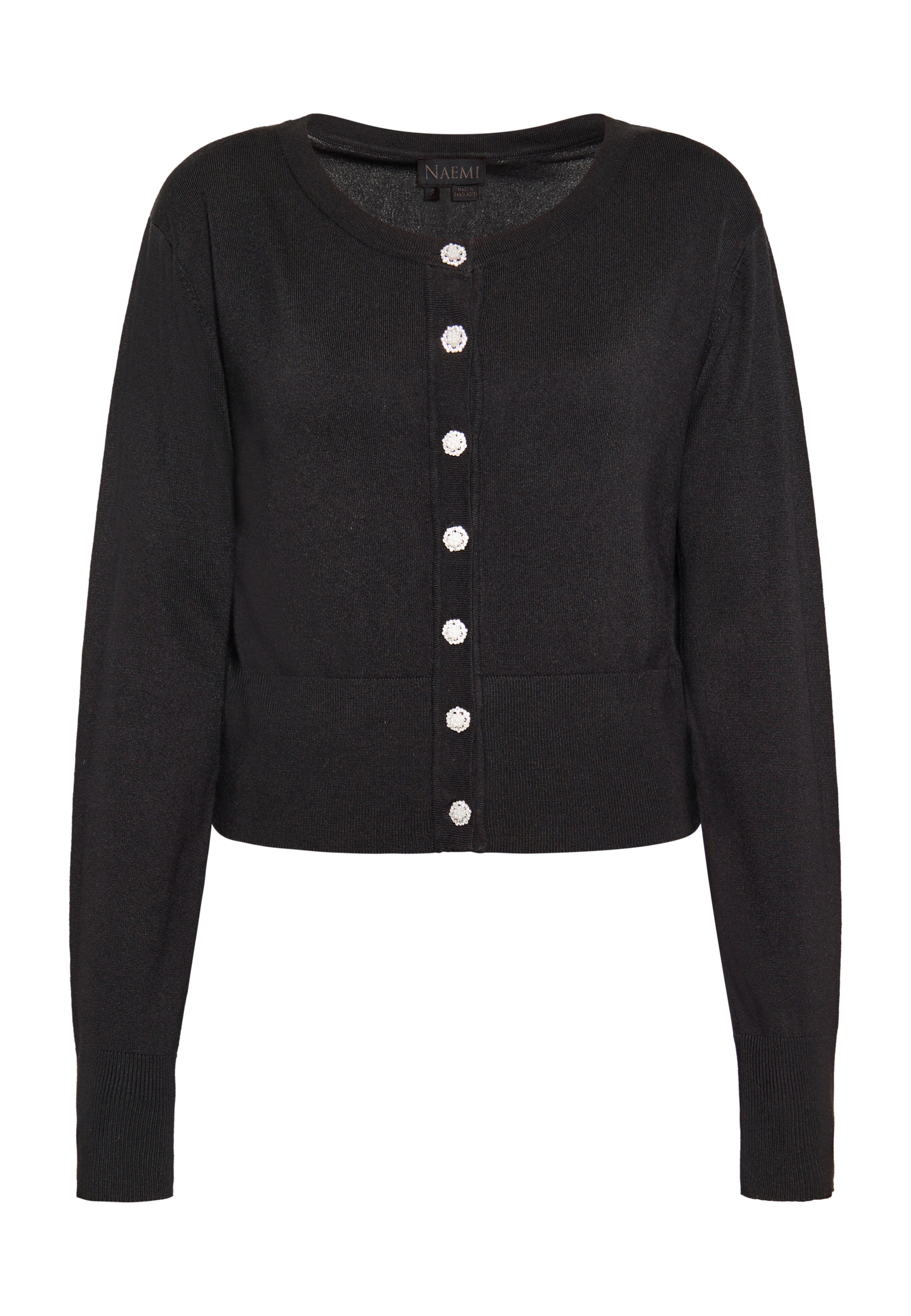 NAEMI Knit cardigan in Black: front