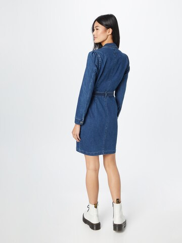 ONLY - Vestido camisero en azul