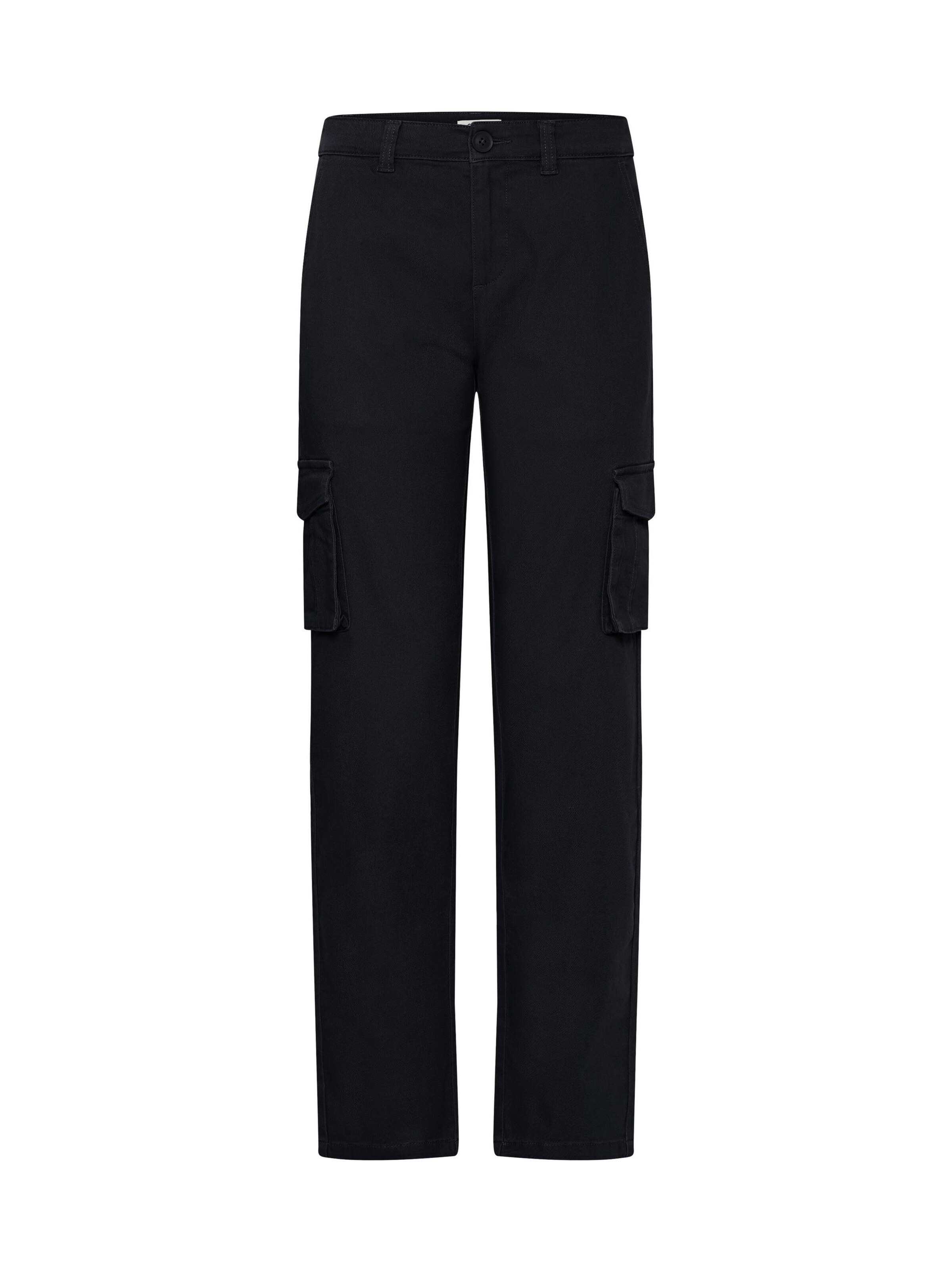 Regular Pantalon cargo ' OXKvita ' Oxmo en noir : devant