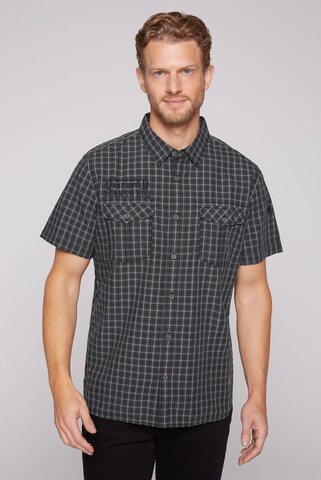 CAMP DAVID Comfort fit Button Up Shirt in Grey: front