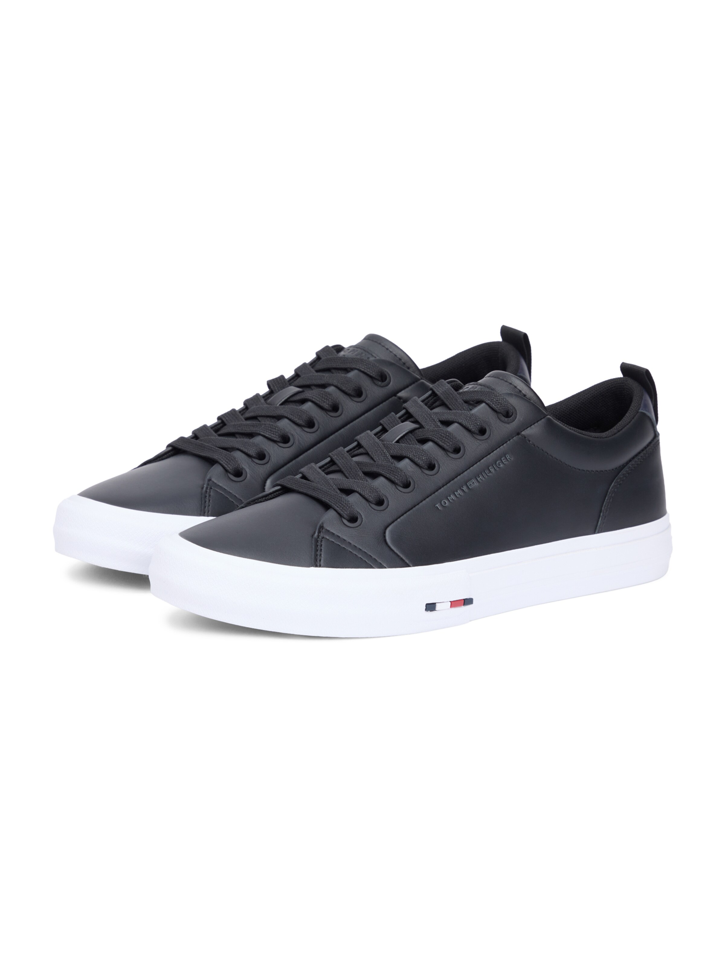 Sneaker low 'Harlem Street' de la TOMMY HILFIGER pe negru