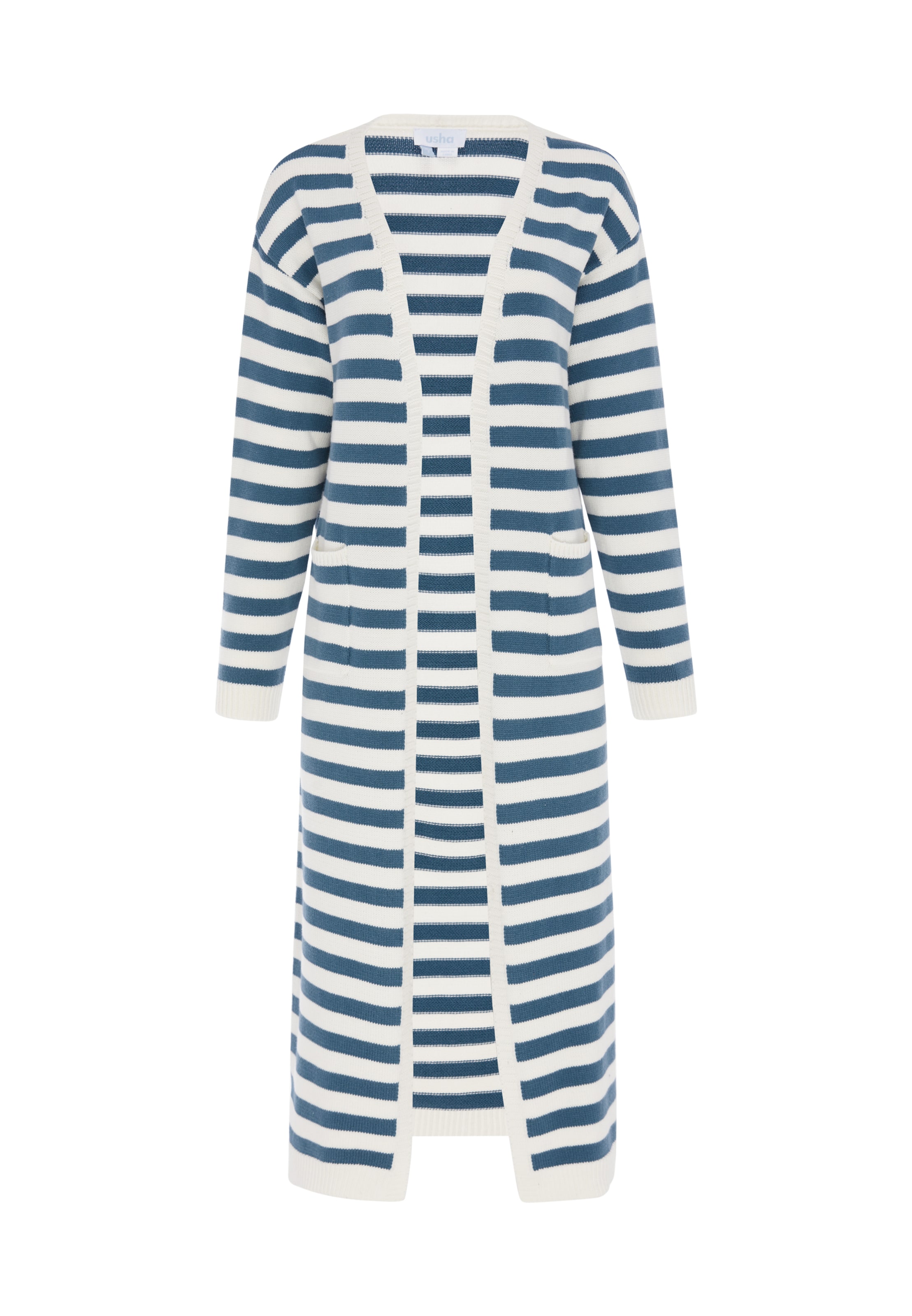 usha BLUE LABEL - Sobretudo de malha 'Casual' em azul: frente