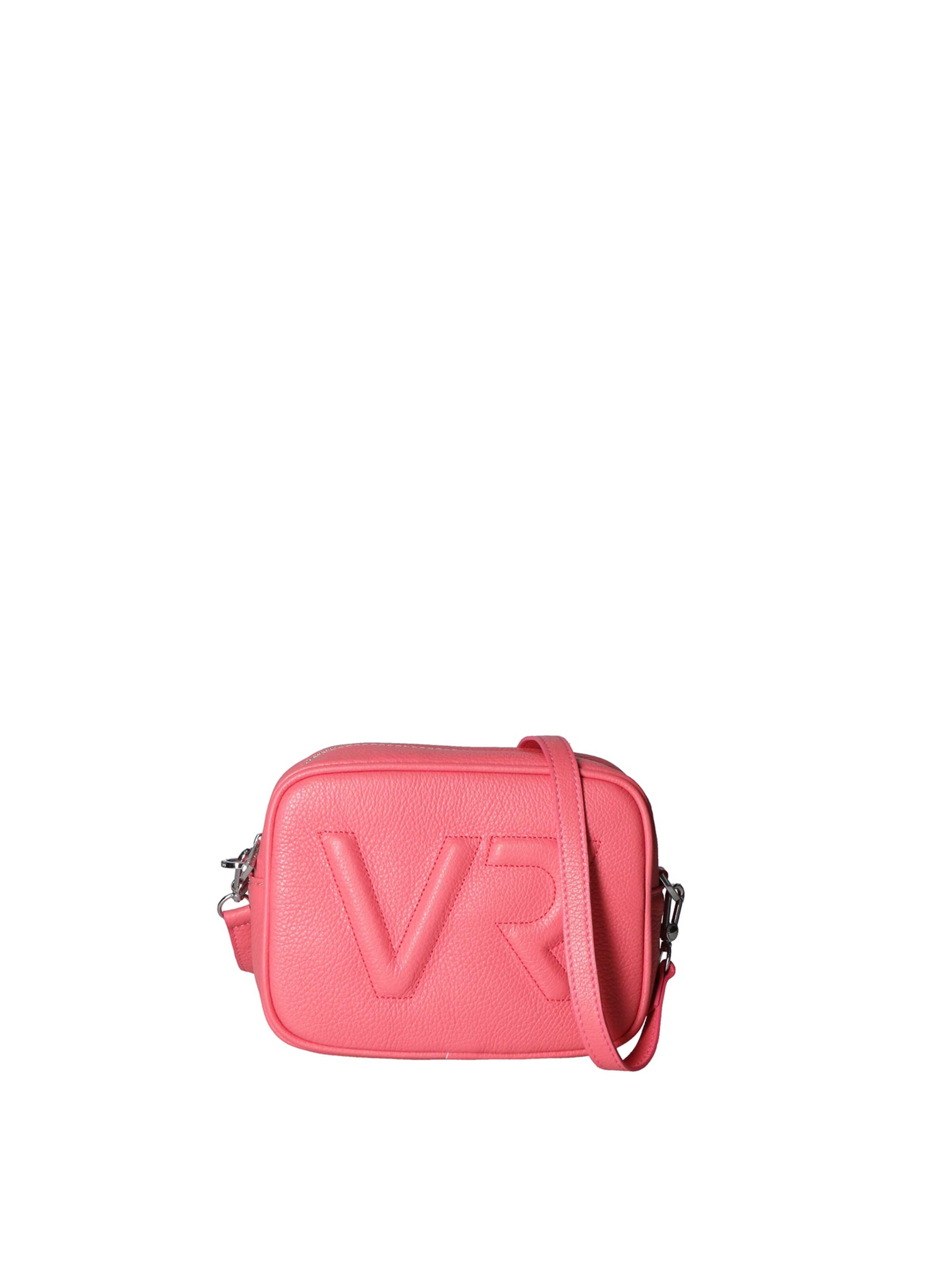Borsa a tracolla 'Borsa a Tracolla Donna Pelle Virginia Rhinè Zip' di Virginia Rhinè in rosa: frontale