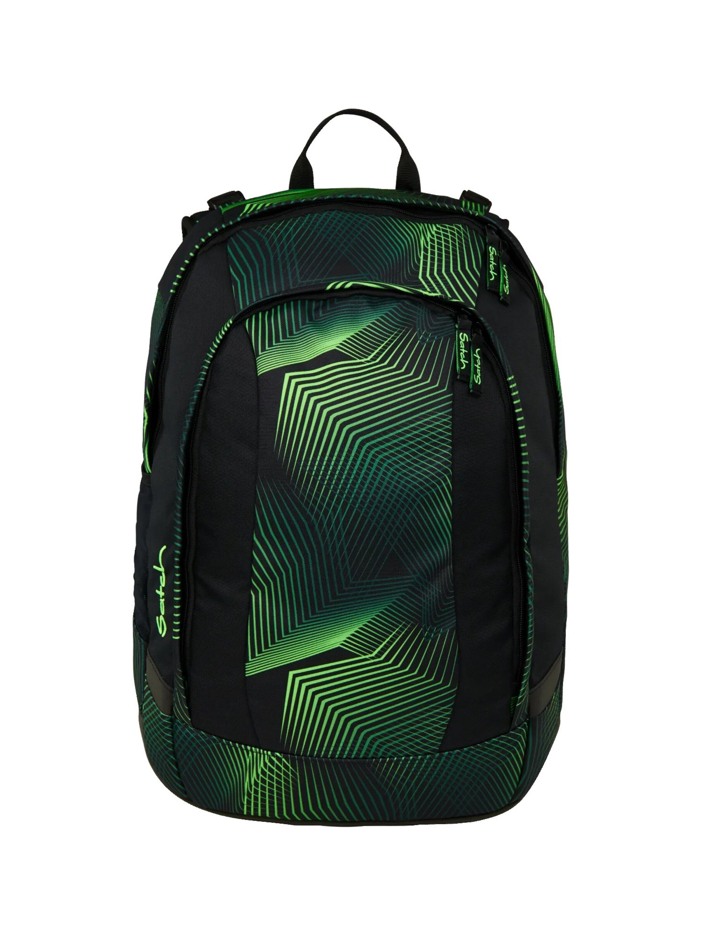 Satch Backpack 'Schulrucksack air' in Green: front