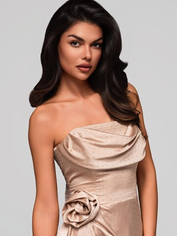 Ombre Evening dress in Beige