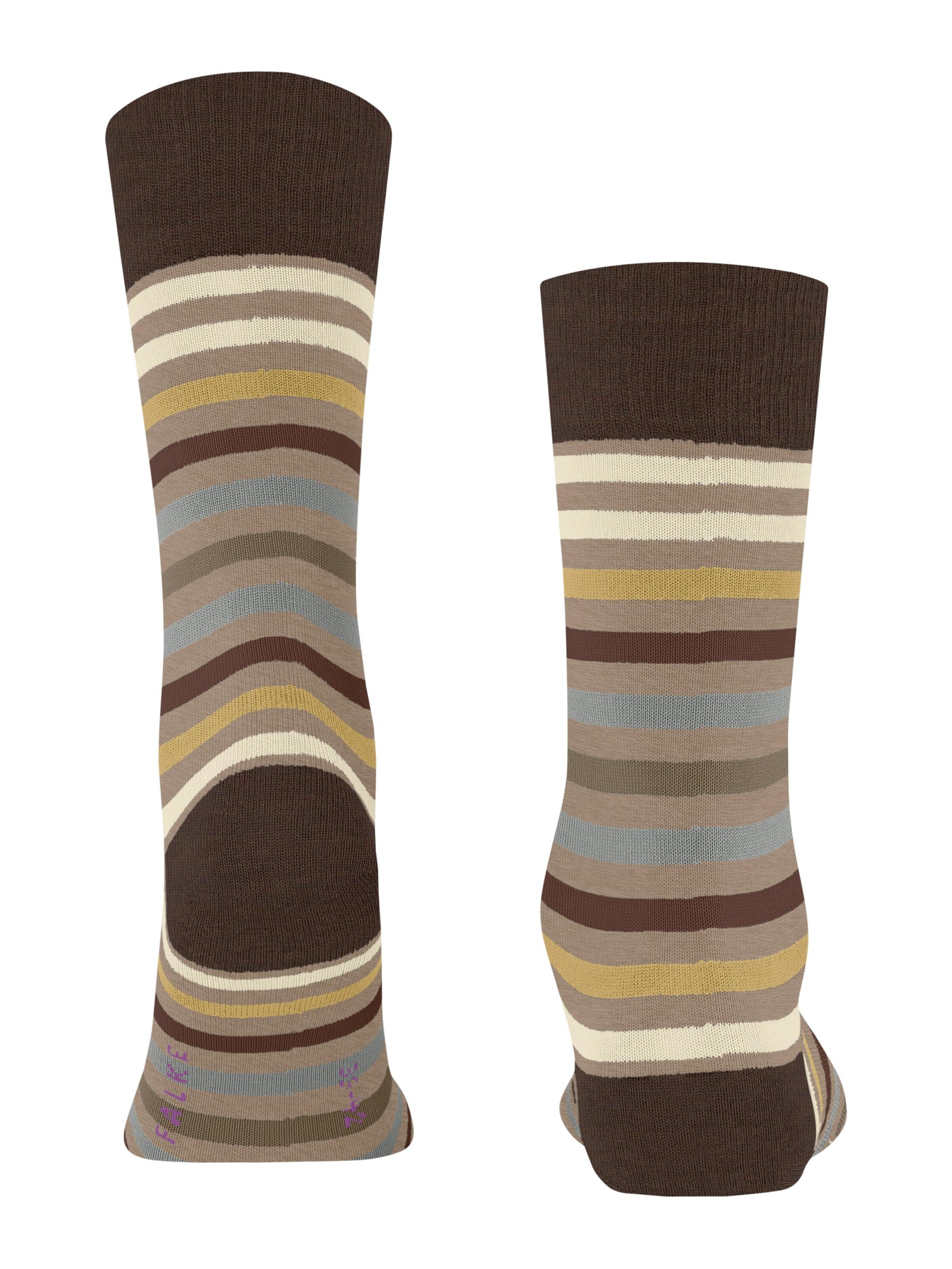 FALKE Socks 'Tinted Stripe' in Beige
