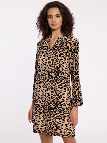 Robe 'Adasi' Ana Alcazar en marron : devant