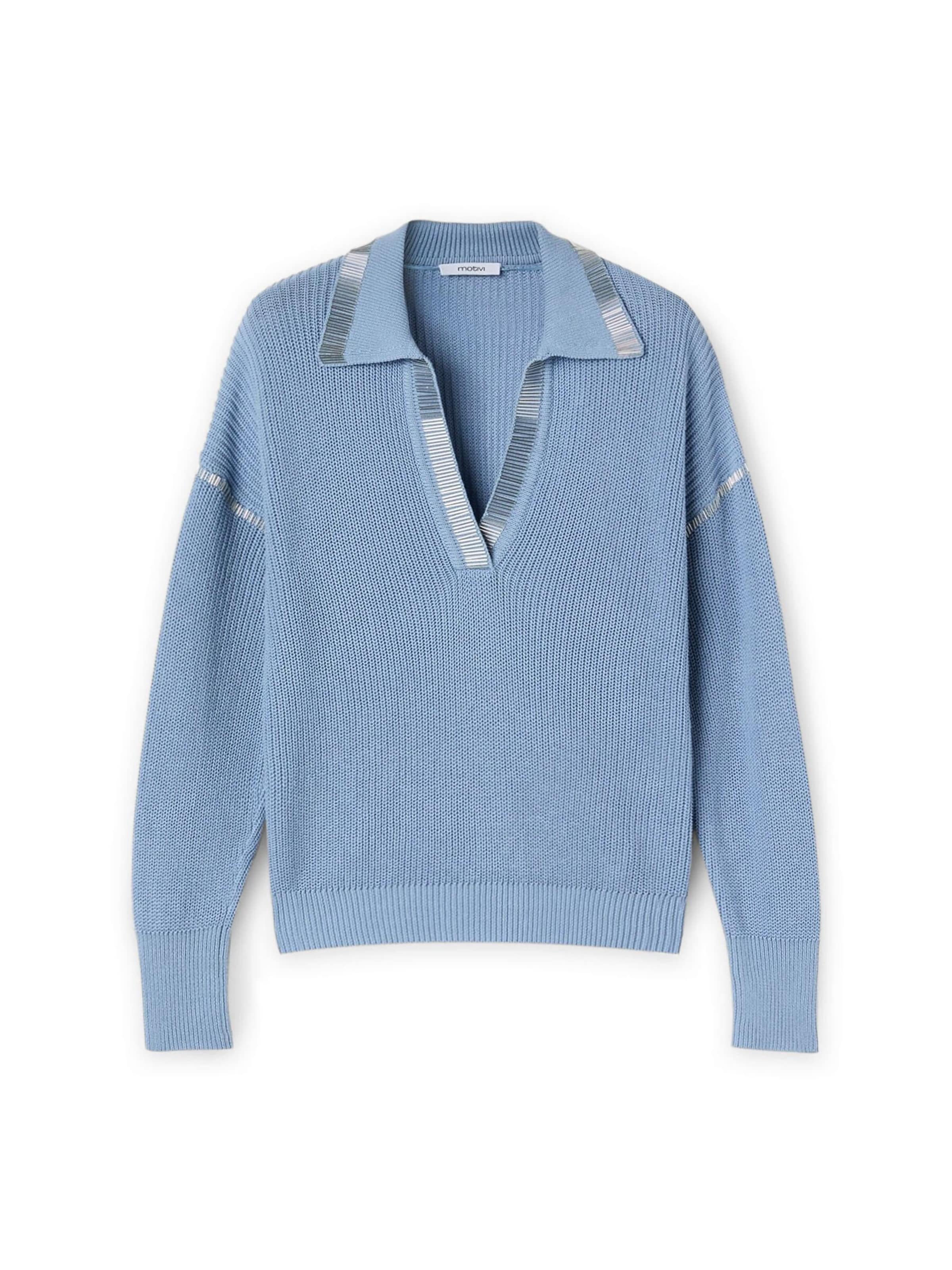 MOTIVI Pullover‌‌ in Blau: Vorderseite