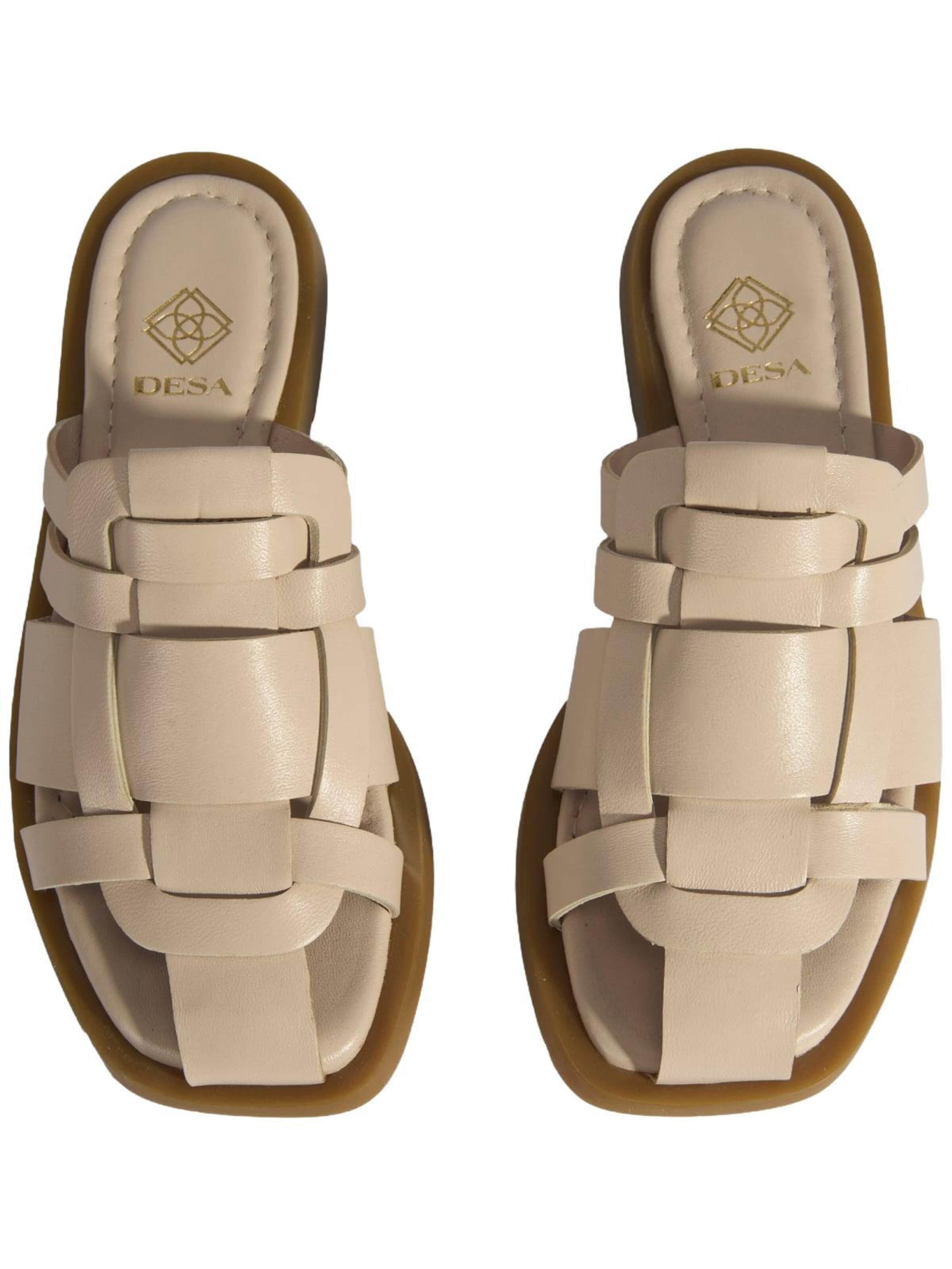 Pantoufle 'Hausschuhe' Desa en blanc