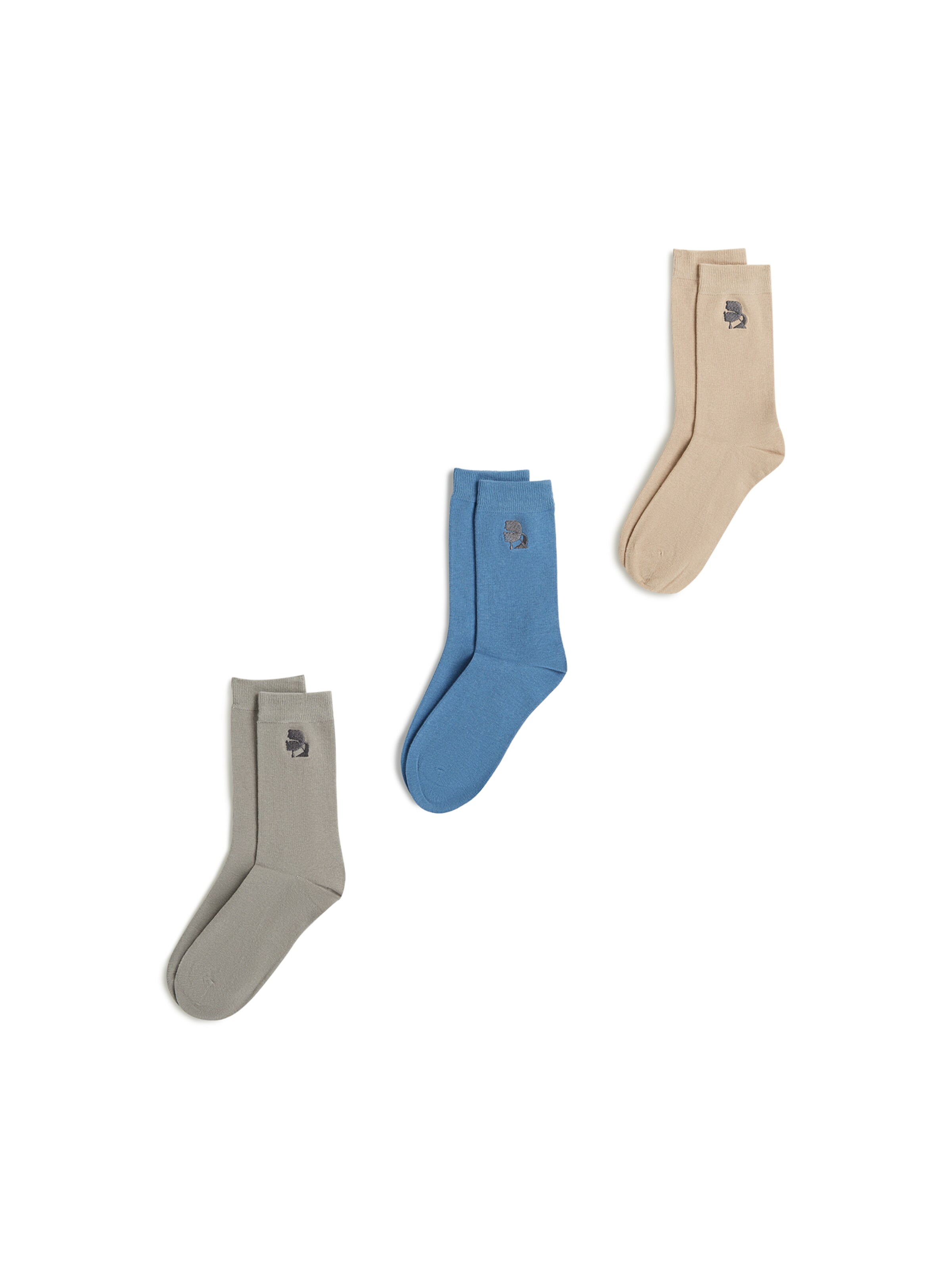 Karl Lagerfeld Κάλτσες ' Kameo-Socken – 3er-Pack ' σε ανάμεικτα χρώματα: μπροστά