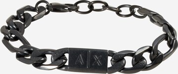 Bracelet ARMANI EXCHANGE en noir : devant