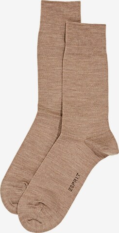 ESPRIT Socks in Brown: front