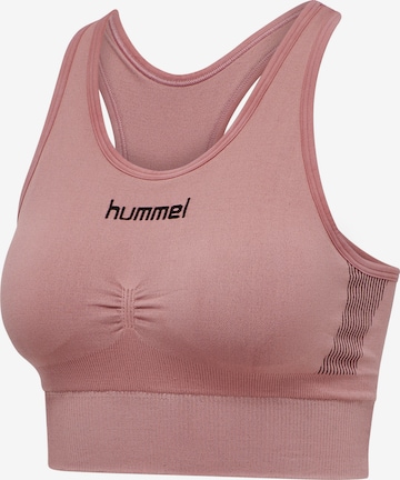 Hummel Μπουστάκι Αθλητικό σουτιέν σε ροζ