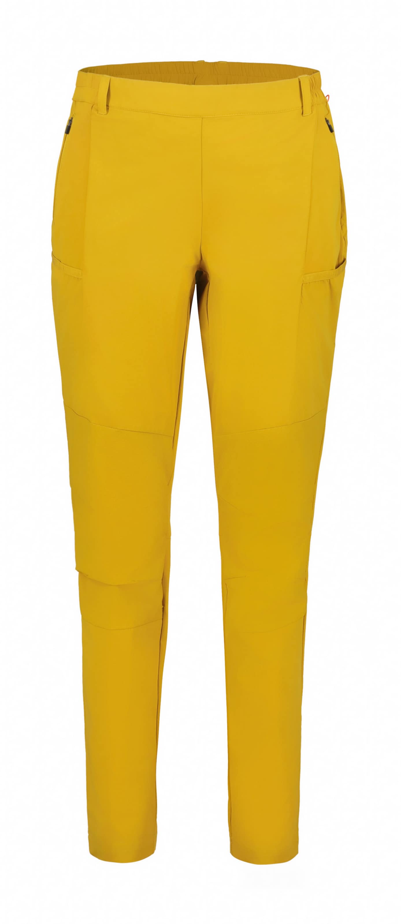 ICEPEAK Slimfit Outdoorové kalhoty 'DELL' – žlutá: přední strana