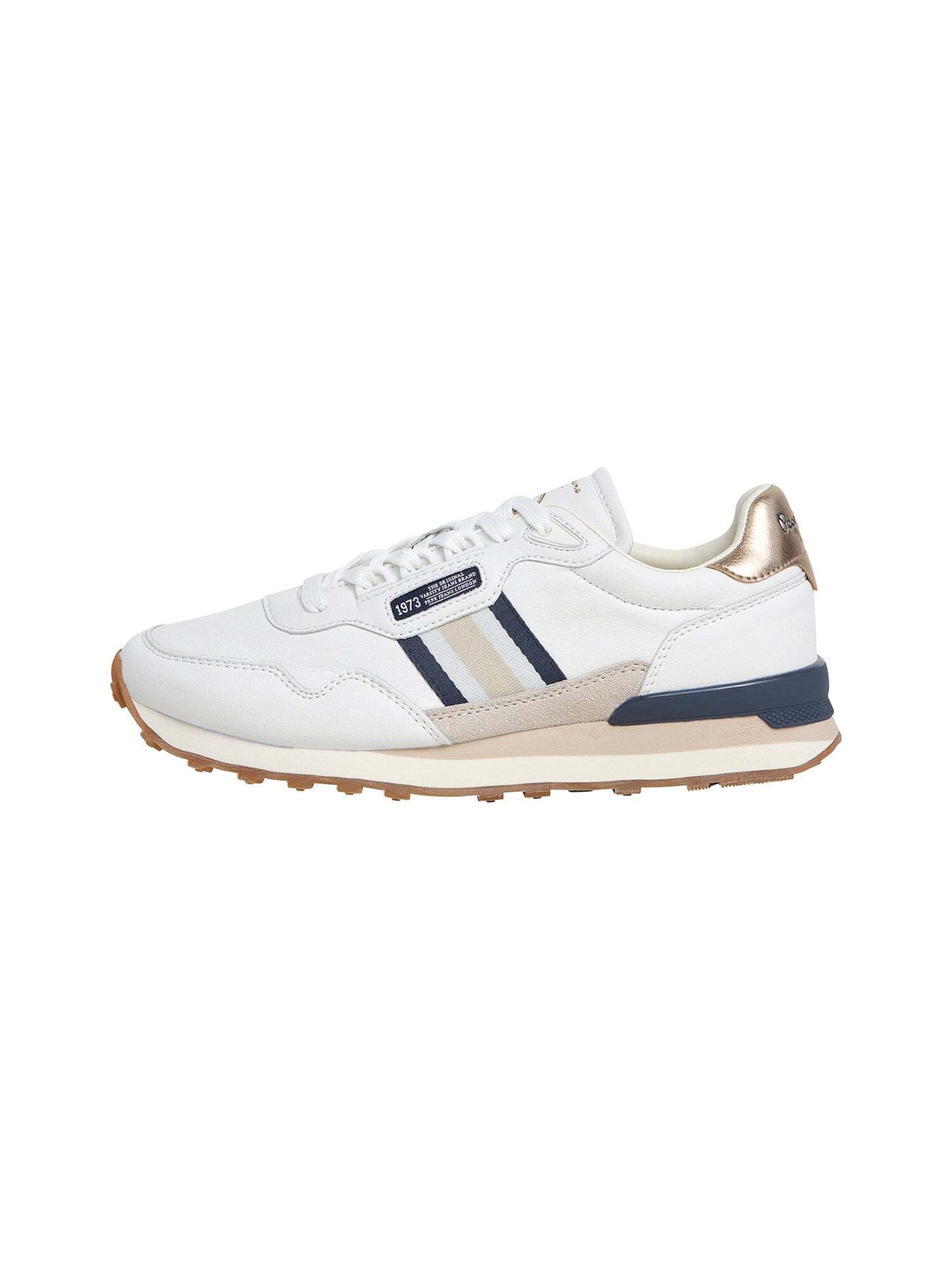 Pepe Jeans Platform trainers in 36 in Navy / Gold / Light grey / White, Item view