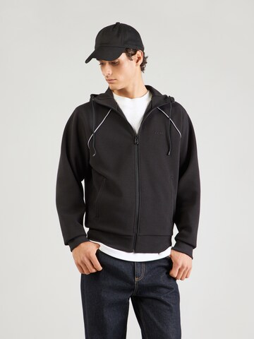 BOSS Sweatvest 'Join Saggy' in Zwart: voorkant