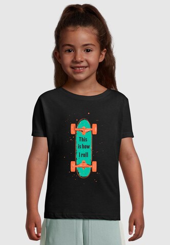 Merchcode T-Shirt 'I Roll' in Schwarz: Vorderseite