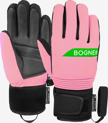 BOGNER Athletic Gloves 'Jody' in Pink: front
