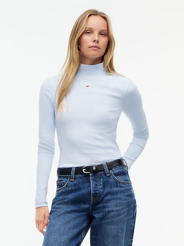 Tommy Jeans Tričko 'Essential' – modrá: přední strana