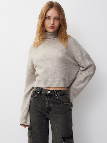 Pull-over Pull&Bear en beige : devant