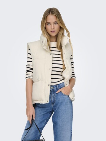 ONLY Bodywarmer in Wit: voorkant