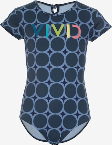 VIVID Ujumistrikoo, värv sinine: eest vaates