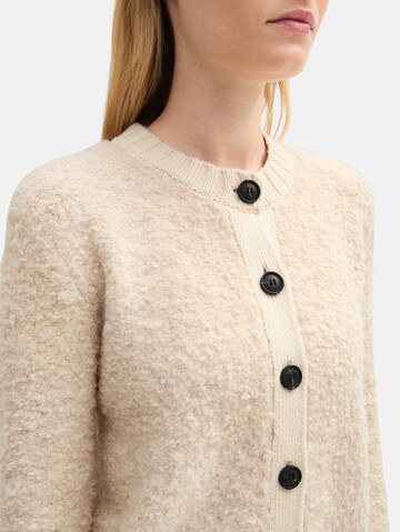 TOM TAILOR Strickjacke in Beige
