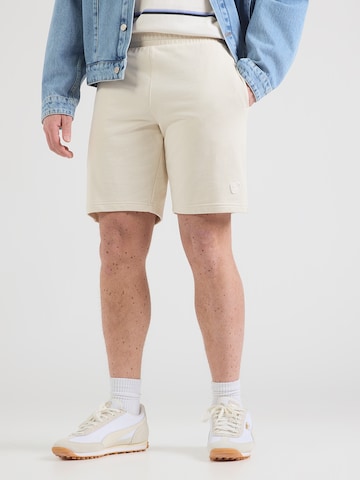 PUMAregular Hlače 'Essentials Elevated' - bijela boja: prednji dio