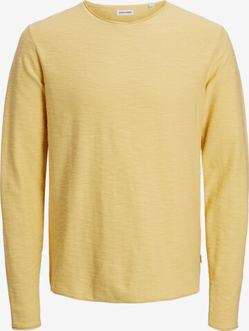 Pull-over 'SLUB' JACK & JONES en jaune : devant