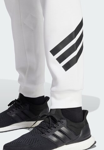 ADIDAS SPORTSWEAR Tapered Sports trousers 'Future Icons' in White