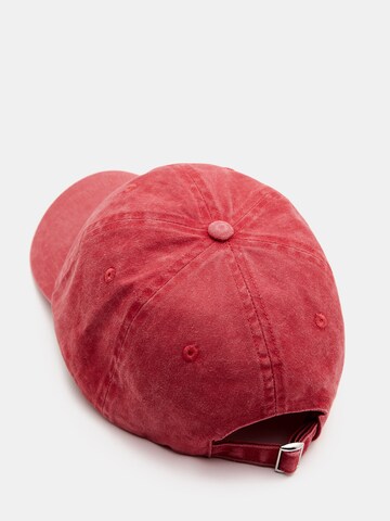 Casquette Pull&Bear en rouge