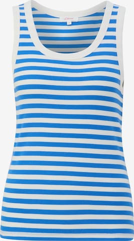 Tops en tricot s.Oliver en bleu : devant