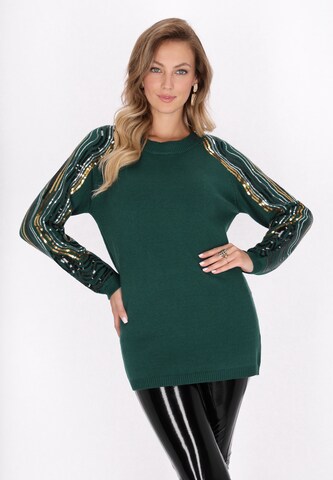 faina Trui in Groen: voorkant