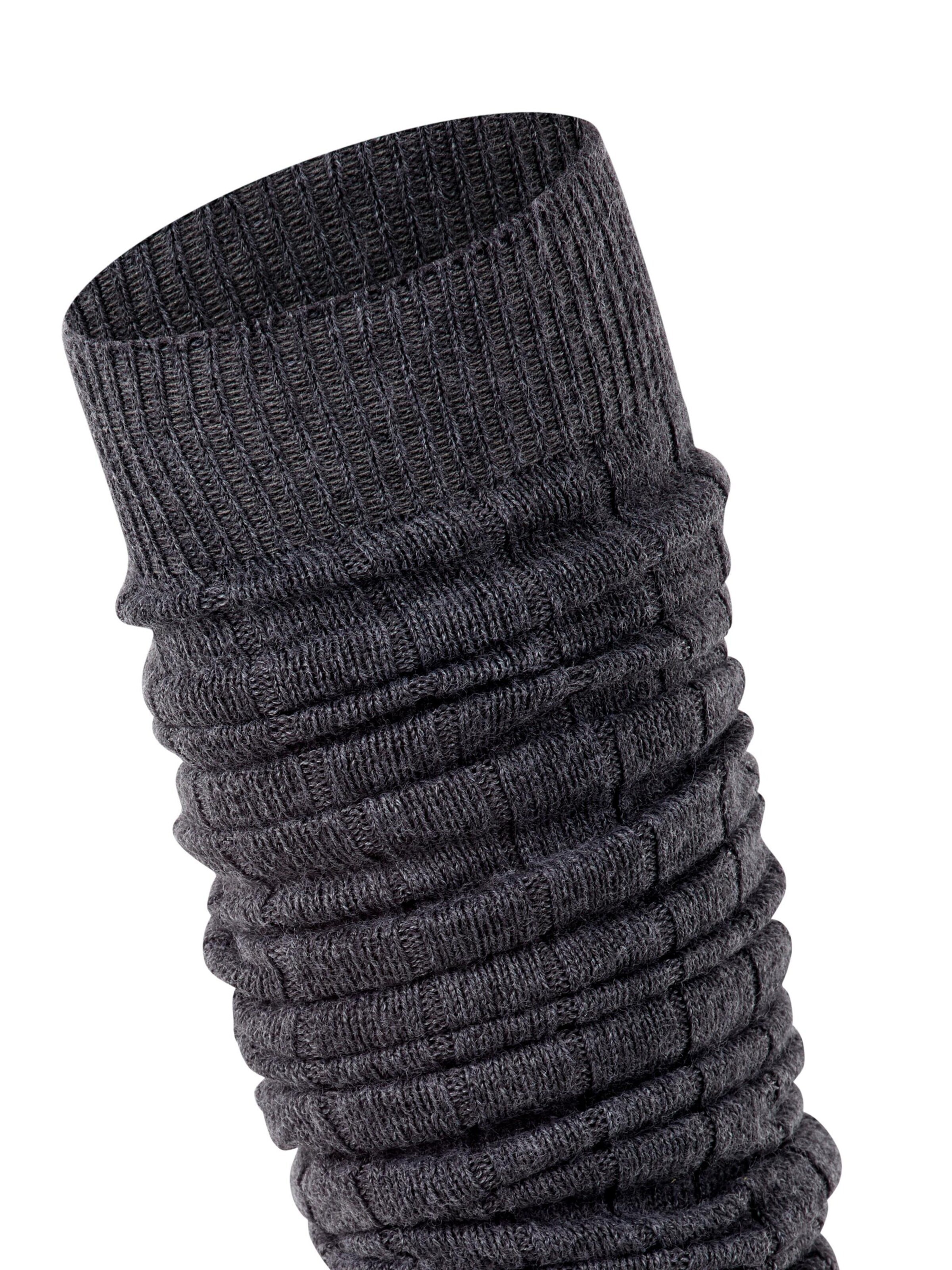 ESPRIT Leg Warmers 'Rib' in Grey