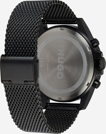 juoda HUGO Analoginis (įprasto dizaino) laikrodis