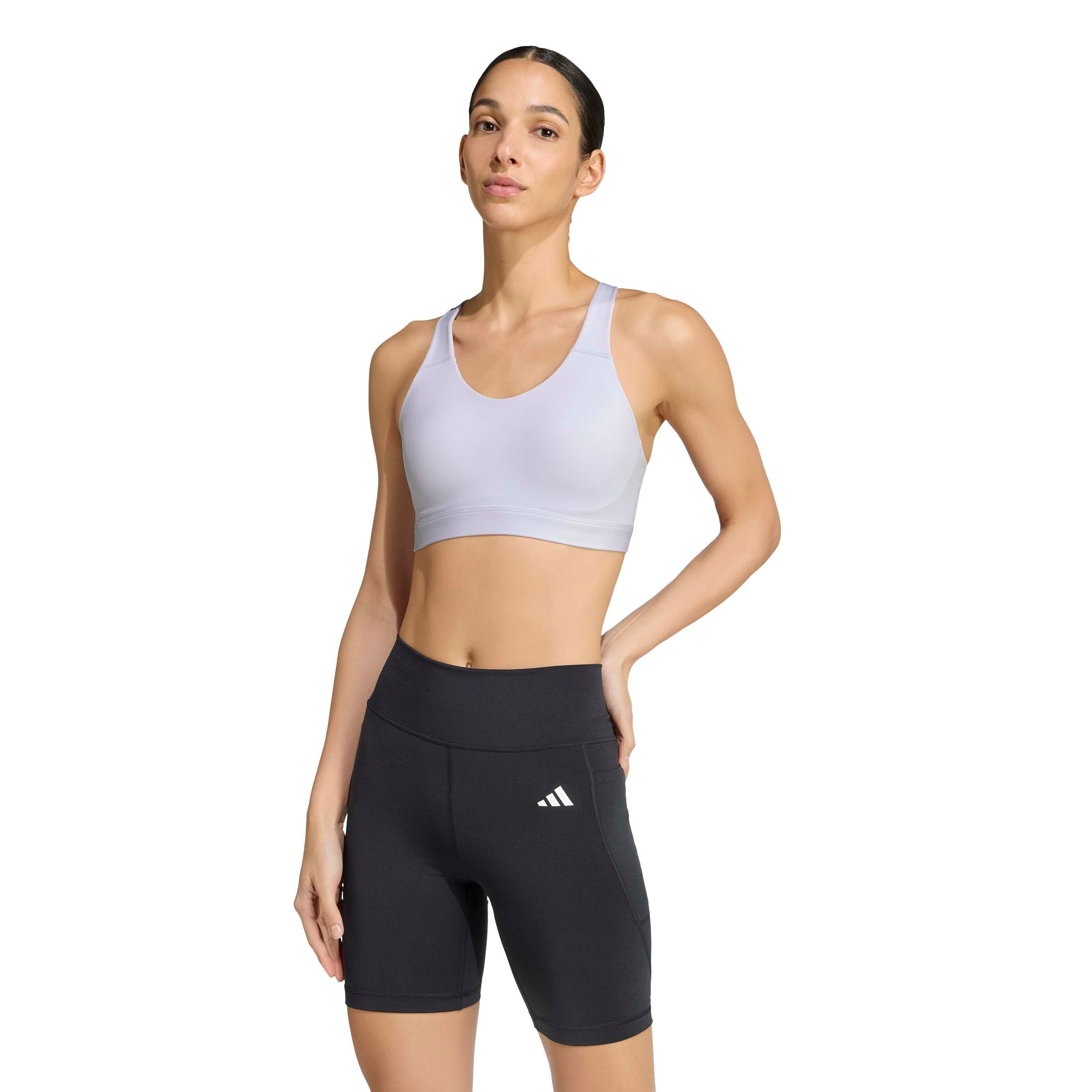 Bustieră Sutien sport 'OPT ESS' de la ADIDAS PERFORMANCE pe mov: față