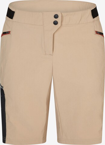 ZIENER Regular Workout Pants 'NEXITA' in Brown: front